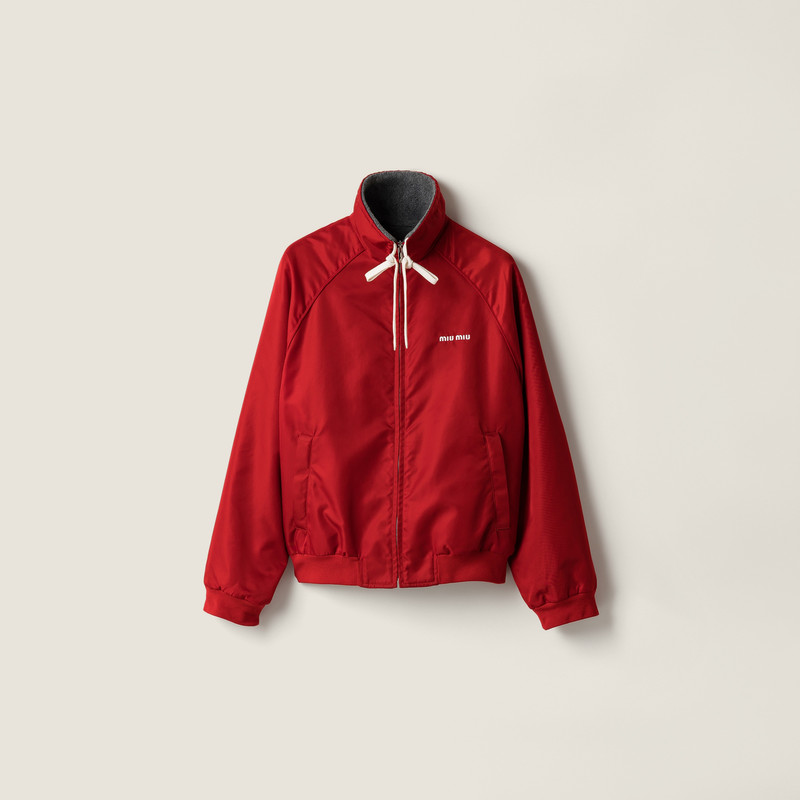 Technical gazar and fleece bomber jacket 1