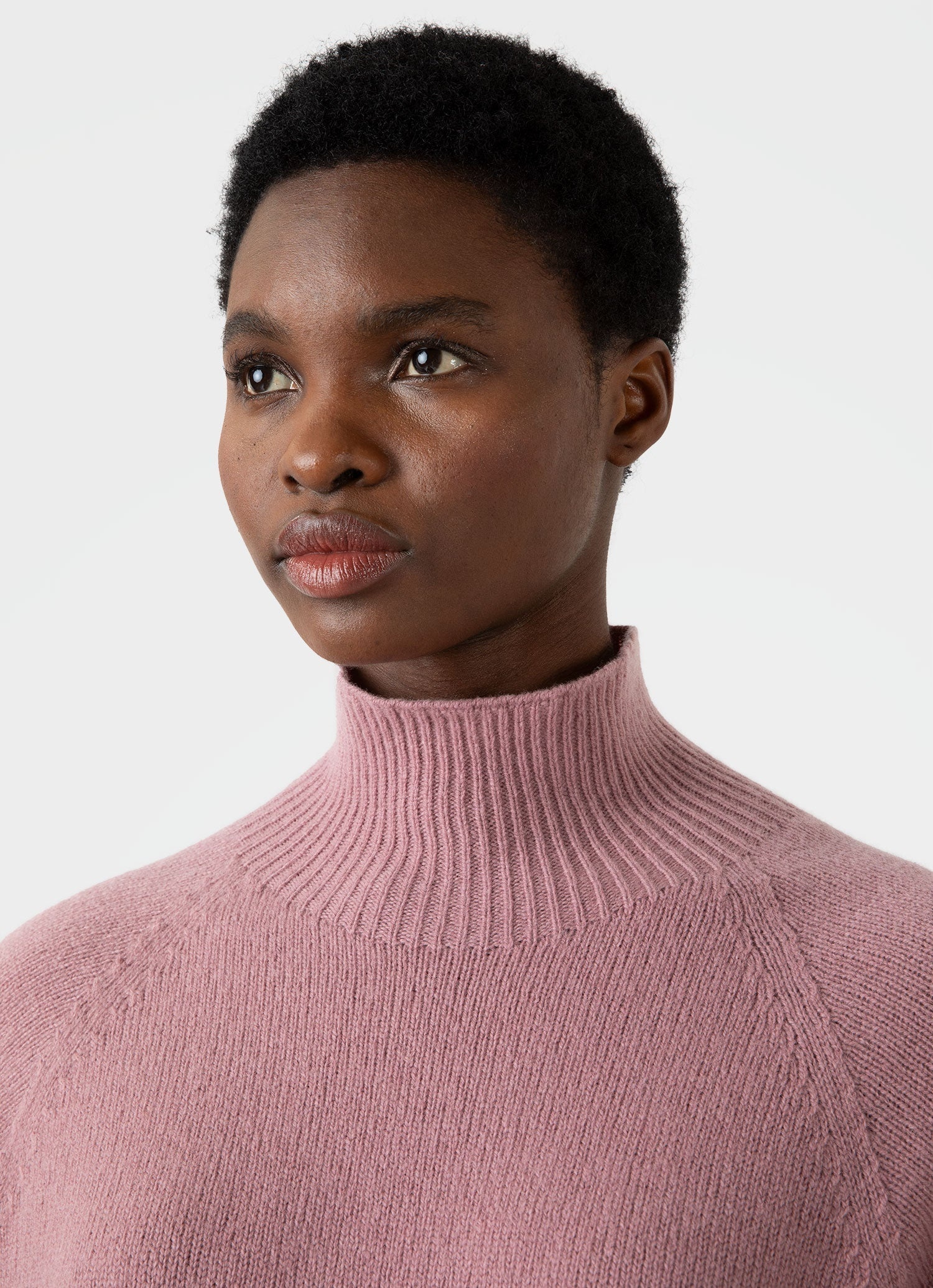 Lambswool Funnel Neck Jumper - 2