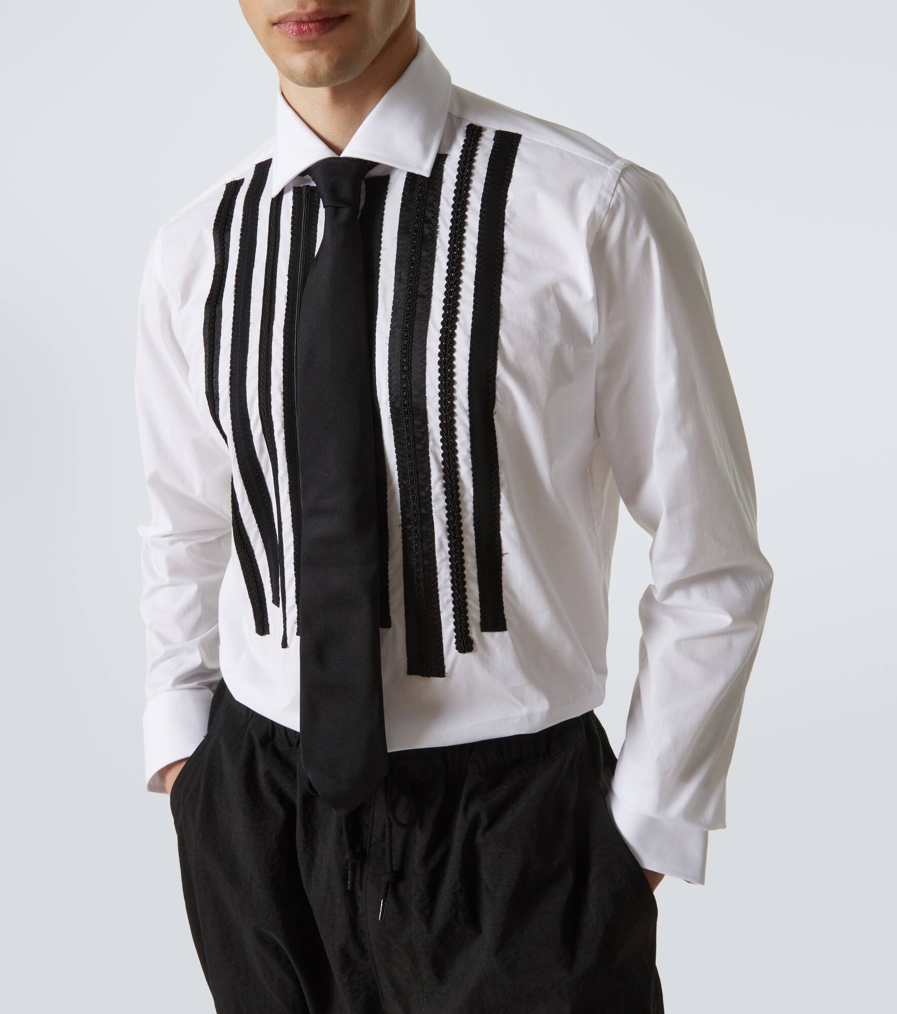 x Guy Rover striped cotton shirt - 5