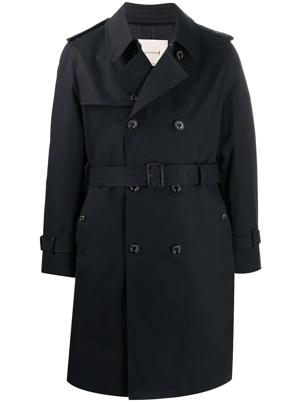 belted trench coat - 1