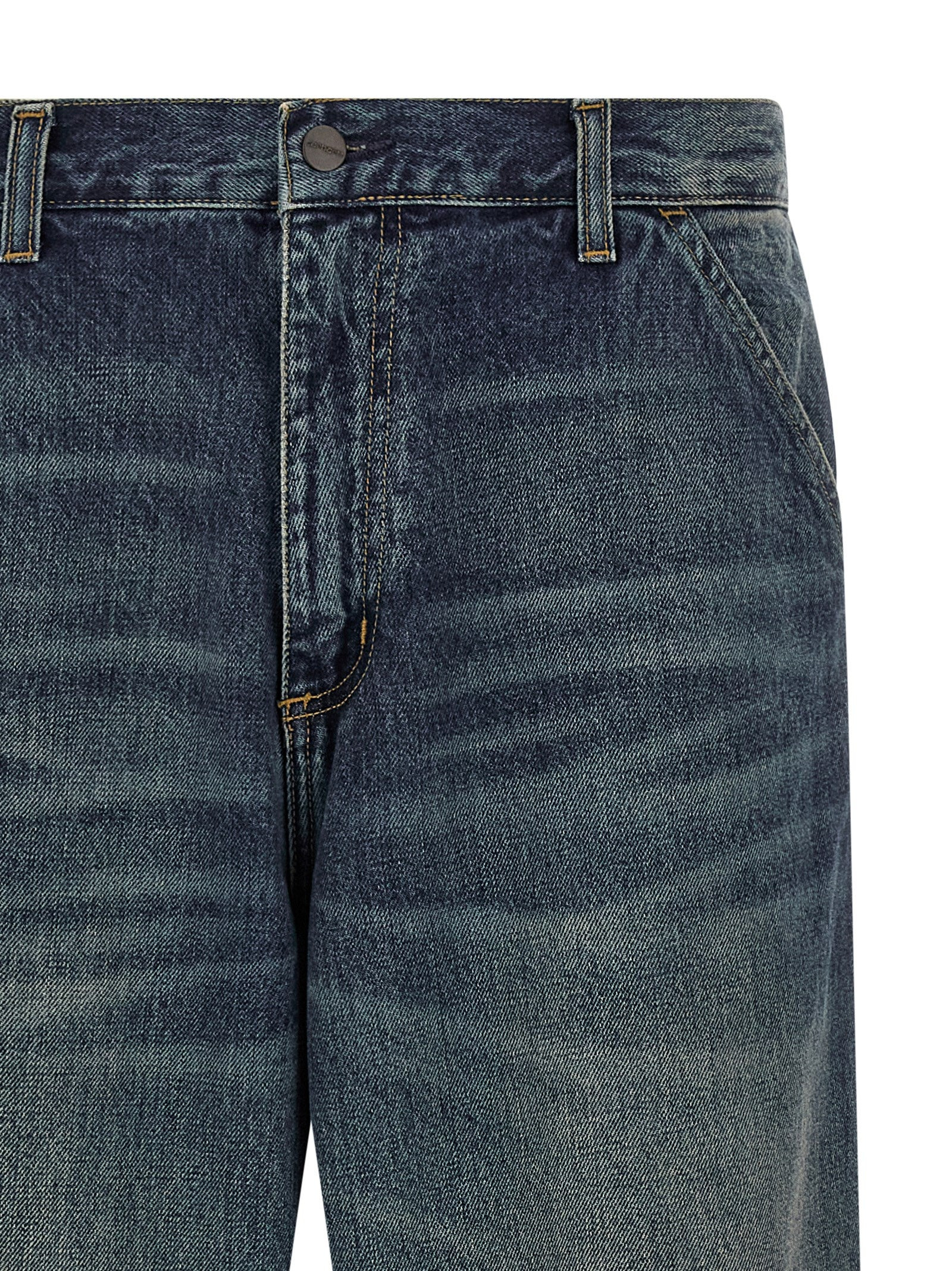 Single Knee Jeans Blue - 3