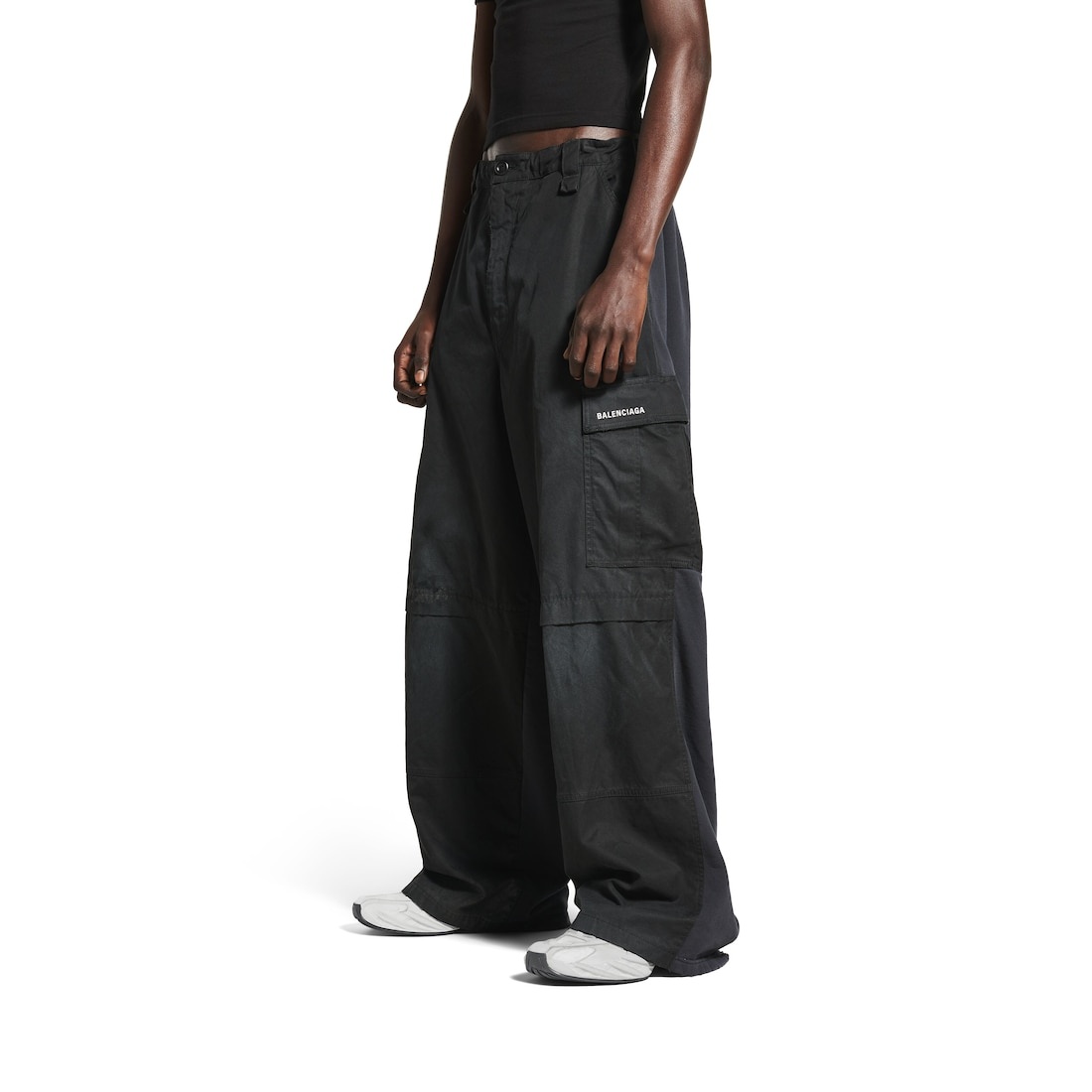 Men's Hybrid Large Fit Pants in Black/navy - 5