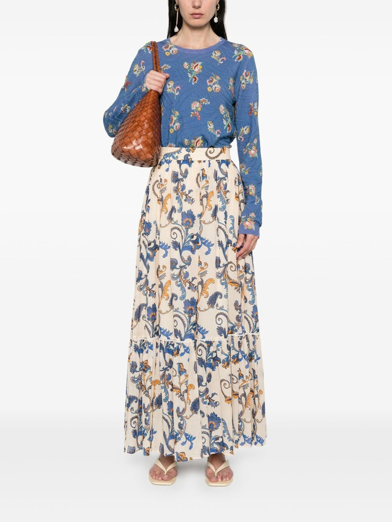 Etro paisley-print maxi skirt outlook