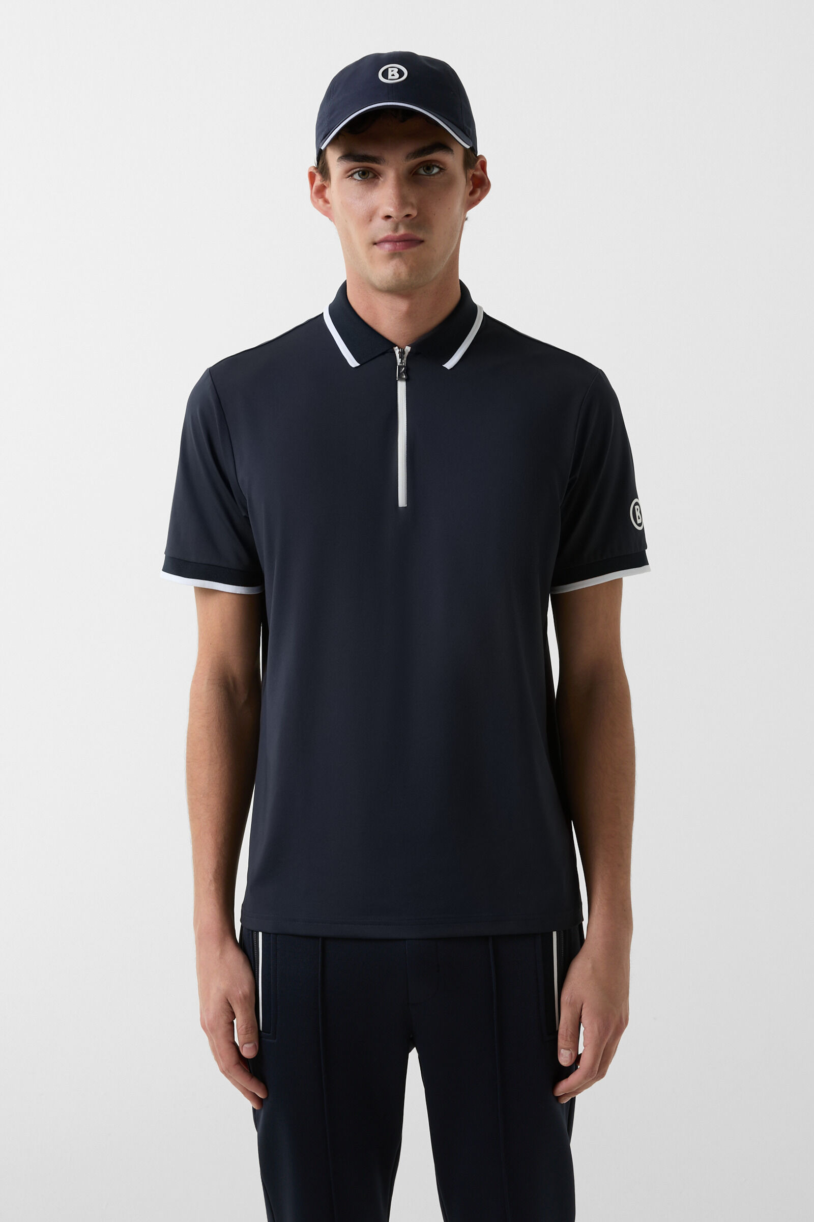 Cody functional short-sleeved top in Navy blue - 2