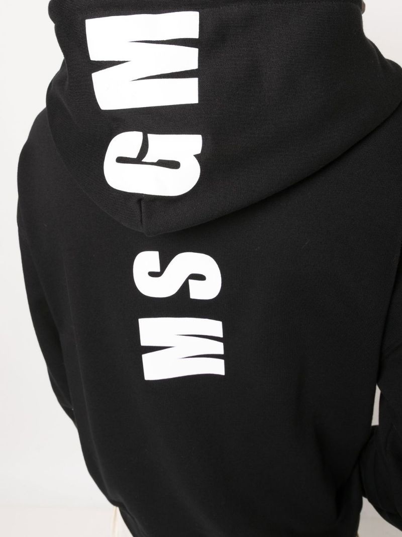 logo-print long-sleeve hoodie - 5