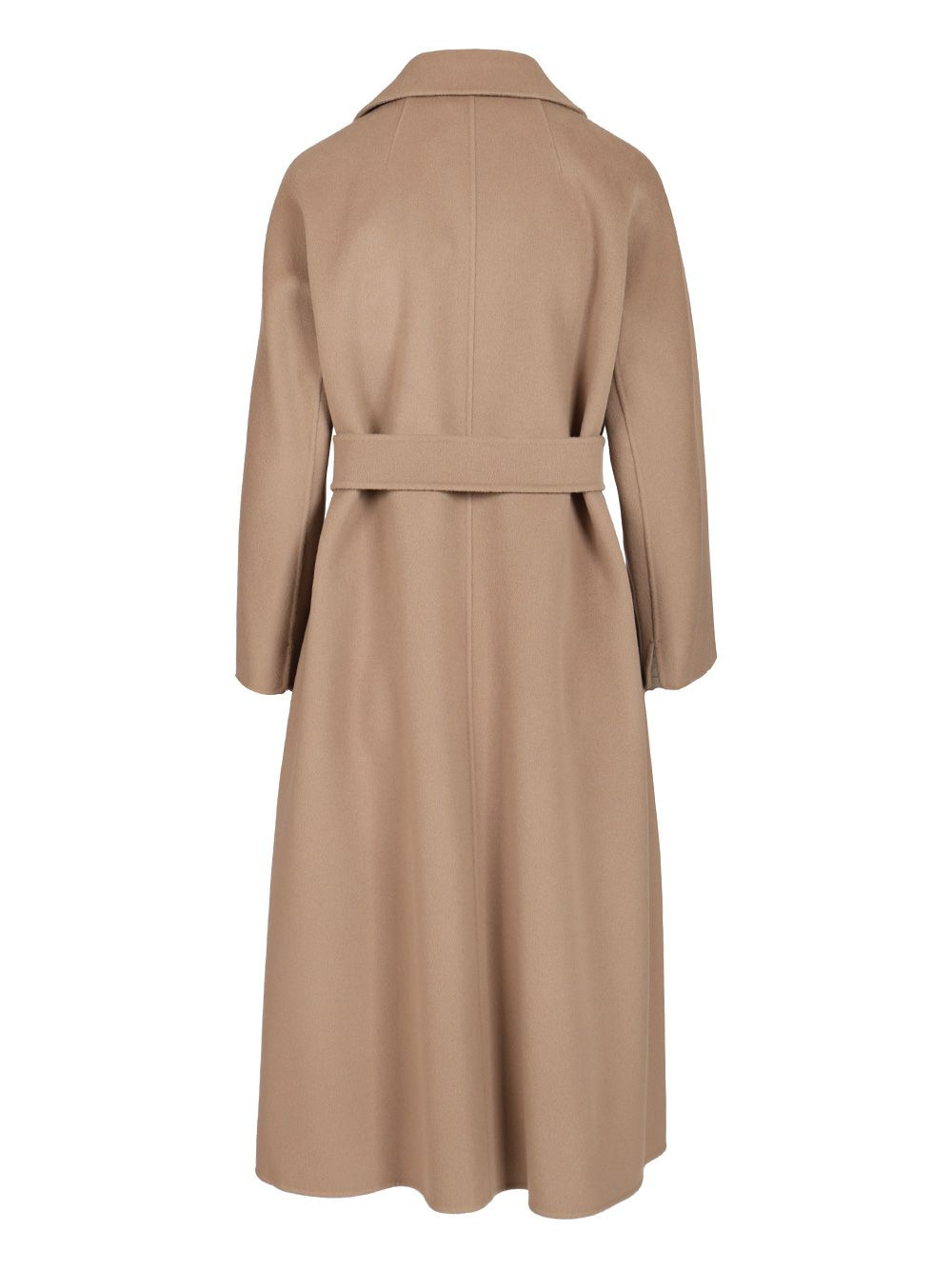 Wool Drap Midi Coat Coats Grey - 2