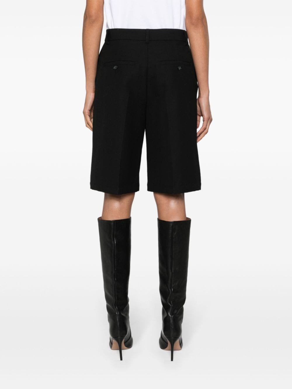 knee-length tailored shorts - 4