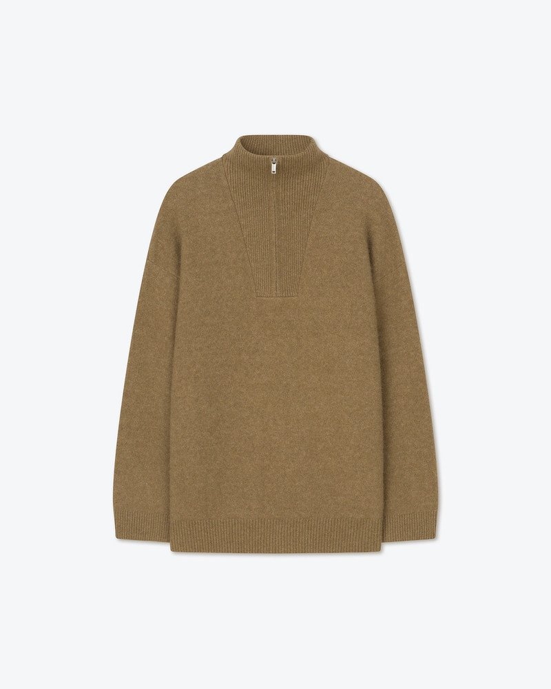 DUSCO - Funnel neck jumper - Camel 1