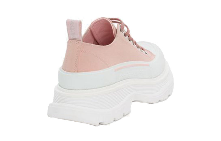 (WMNS) Alexander McQueen Tread Slick Low Lace Up 'Light Pink White' 611705W4LR19243 - 5