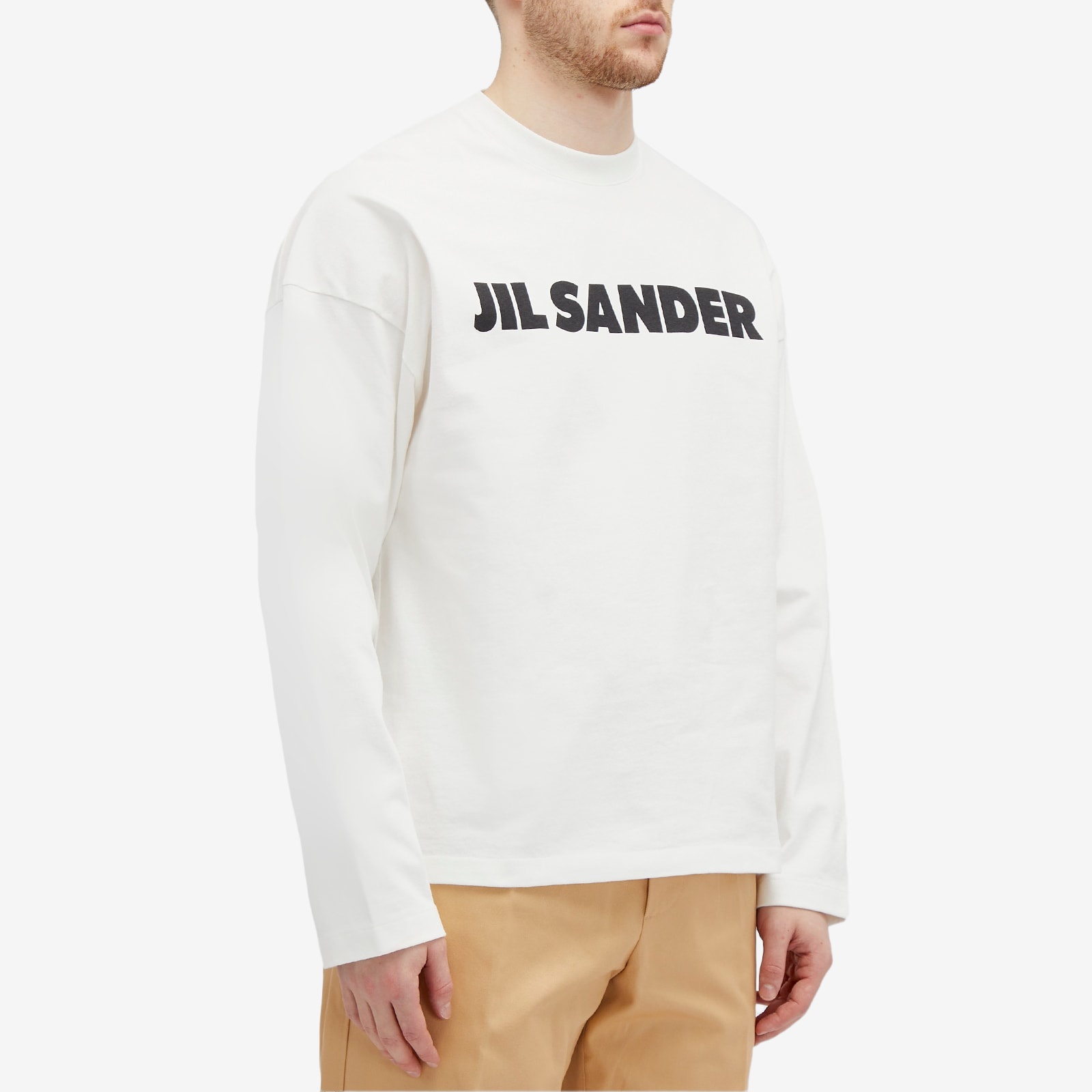Jil Sander Long Sleeve Logo T-Shirt - 2