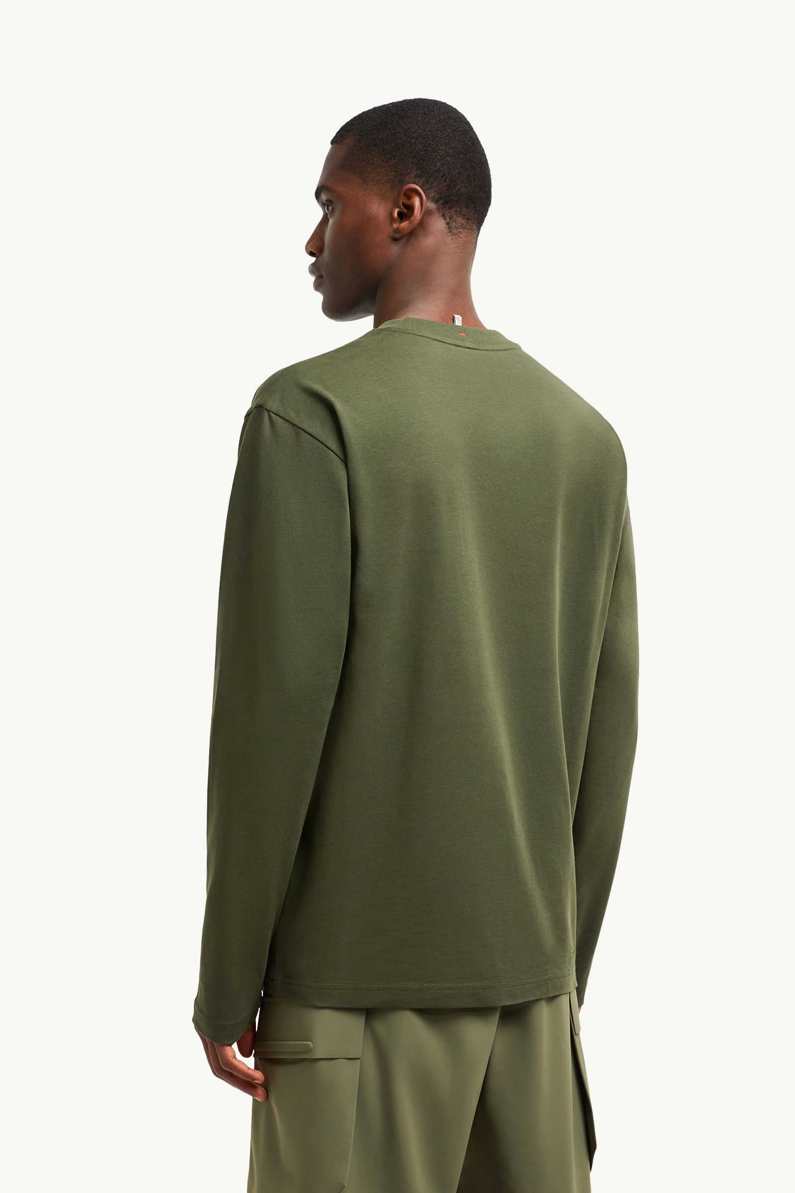 Logo Long Sleeve Cotton T-Shirt - 5