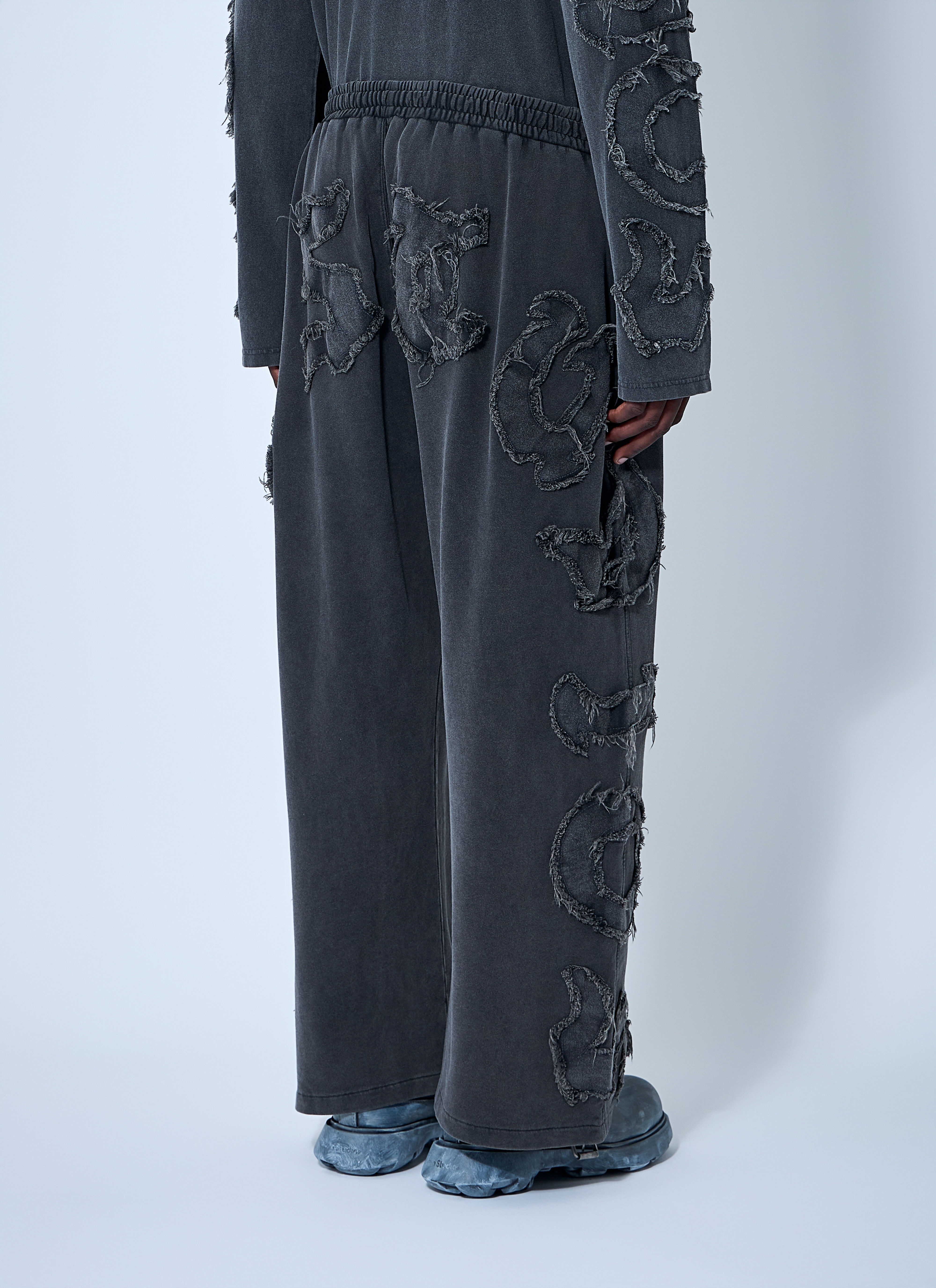 Distressed Logo Track Pants - 4