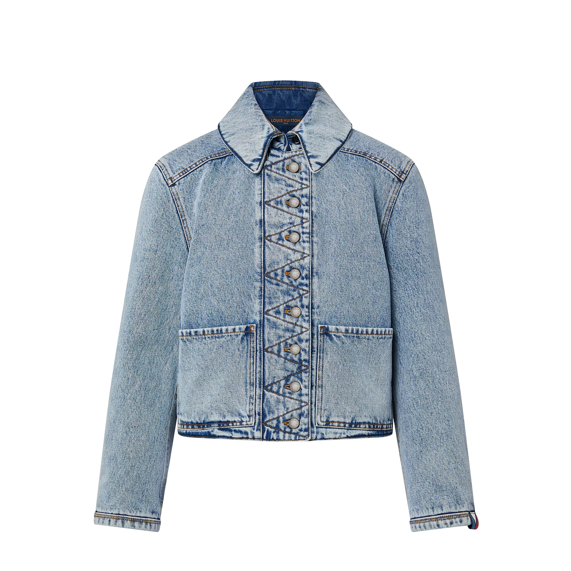 Bleached Denim Boxy Jacket - 1