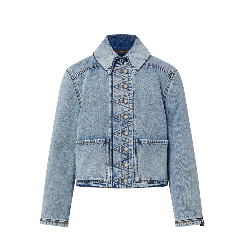 Bleached Denim Boxy Jacket 1