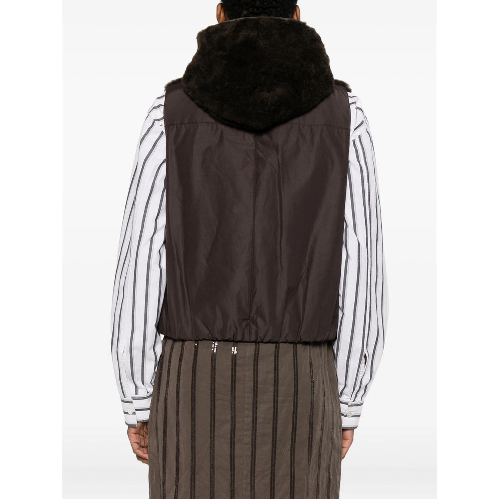 Brunello Cucinelli Brown Jackets - Waistcoat & Gilets Women - 4
