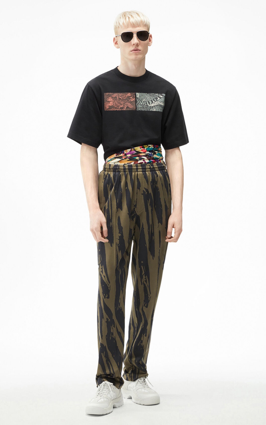 'Pleat Camo' oversize trousers - 2