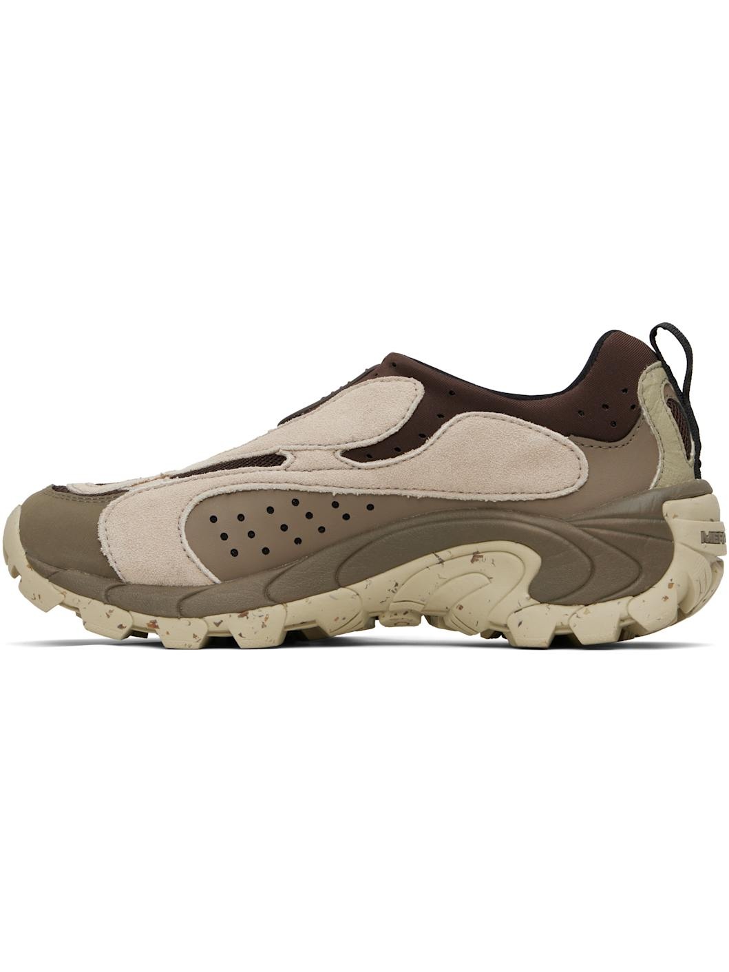 Brown & Beige Moc Speed Streak Evo Sneakers - 3