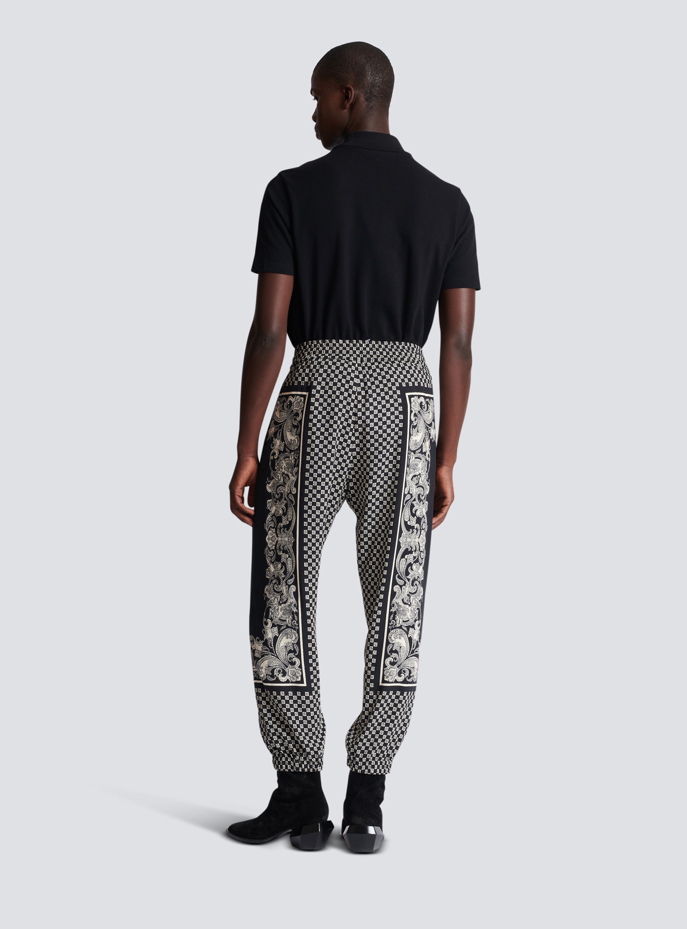 Mini monogram paisley print trousers - 4
