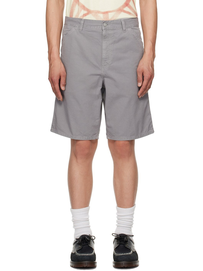 Gray Single Knee Shorts 1