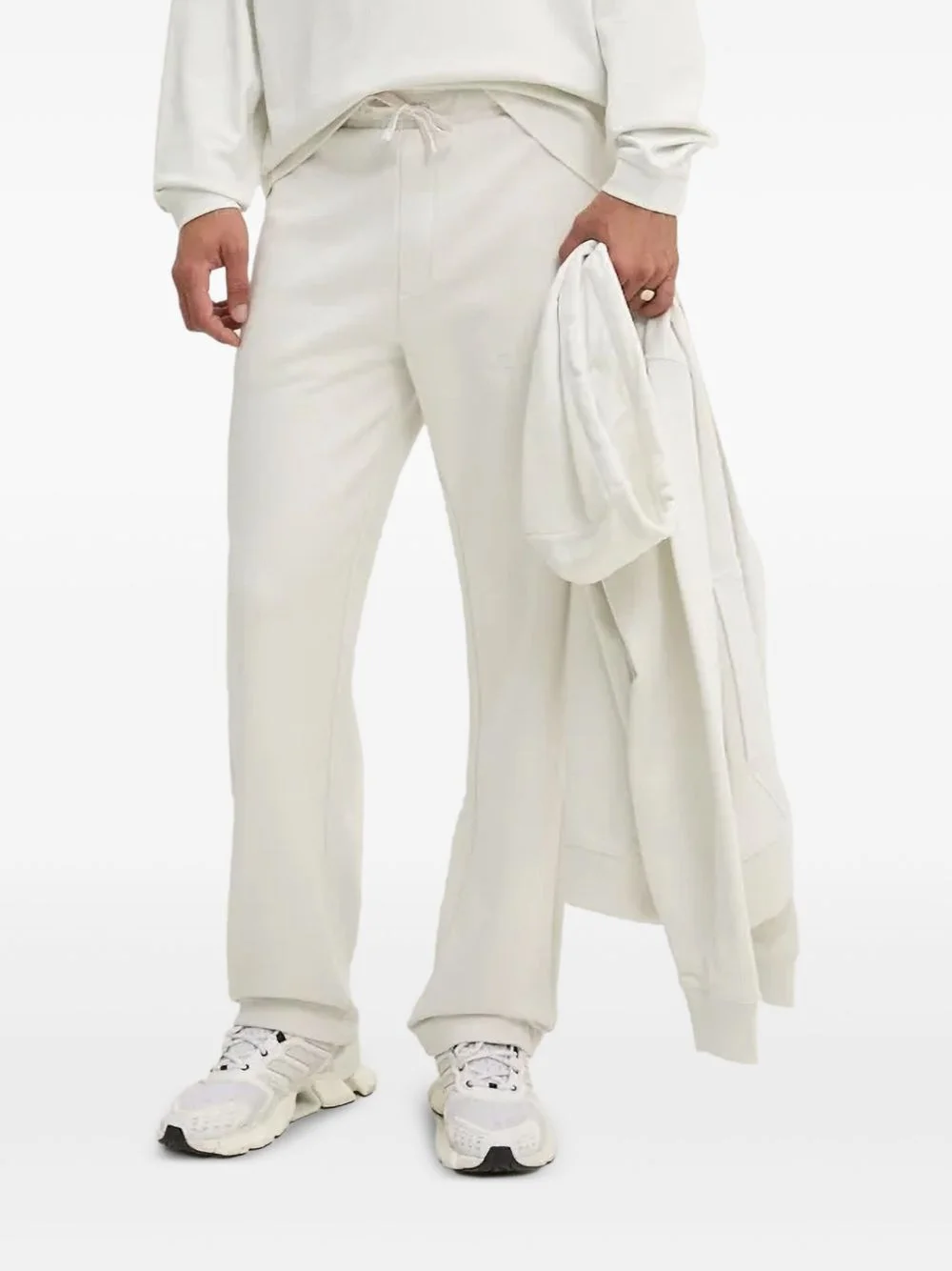 drawstring logo trousers - 1