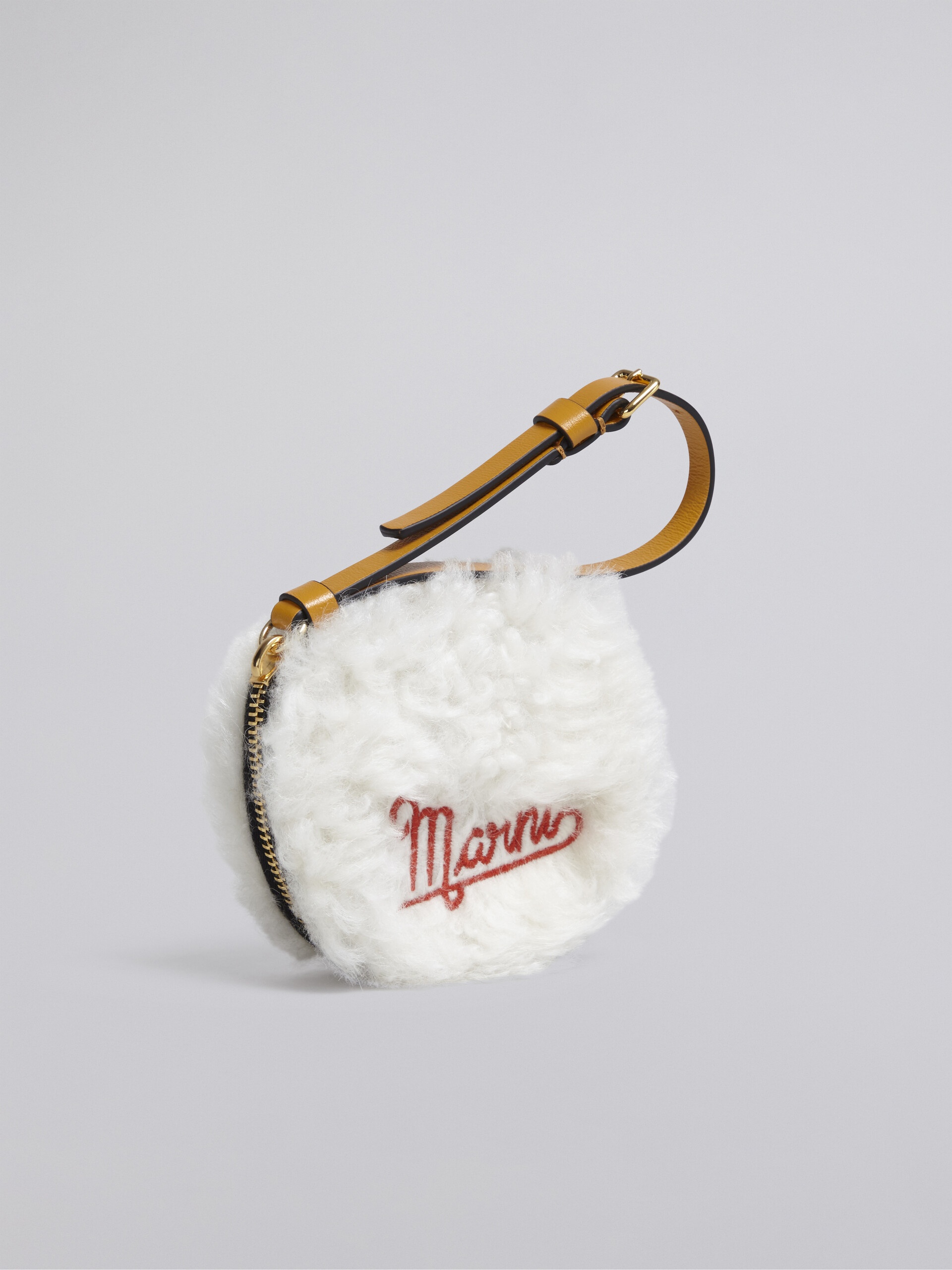 ROUND SHEEPSKIN COIN CASE - 4