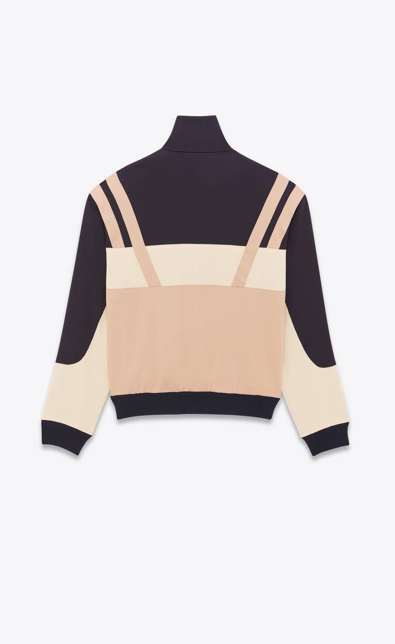 SAINT LAURENT teddy jacket in crepe satin outlook