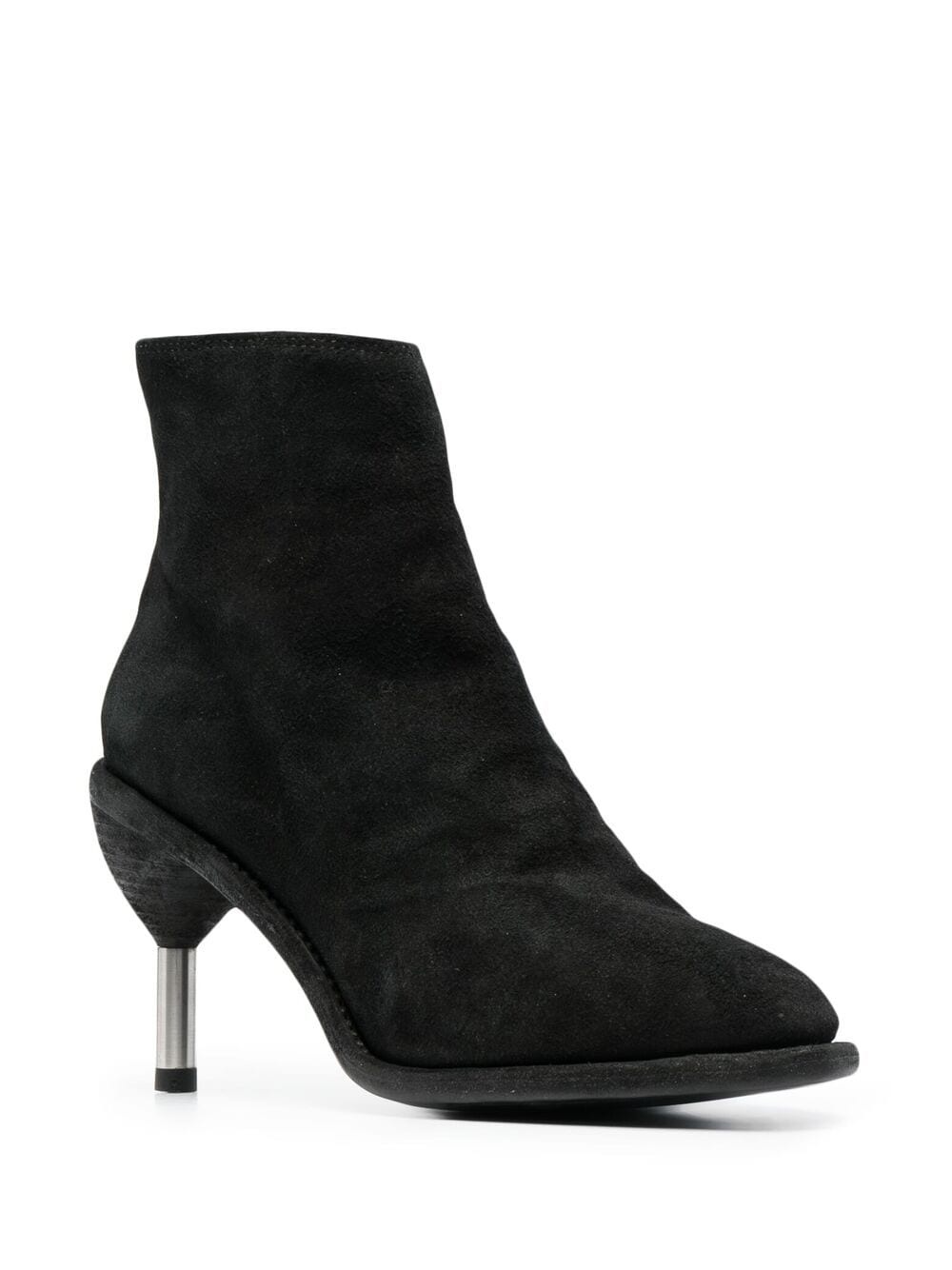 metal-heel suede boots - 2