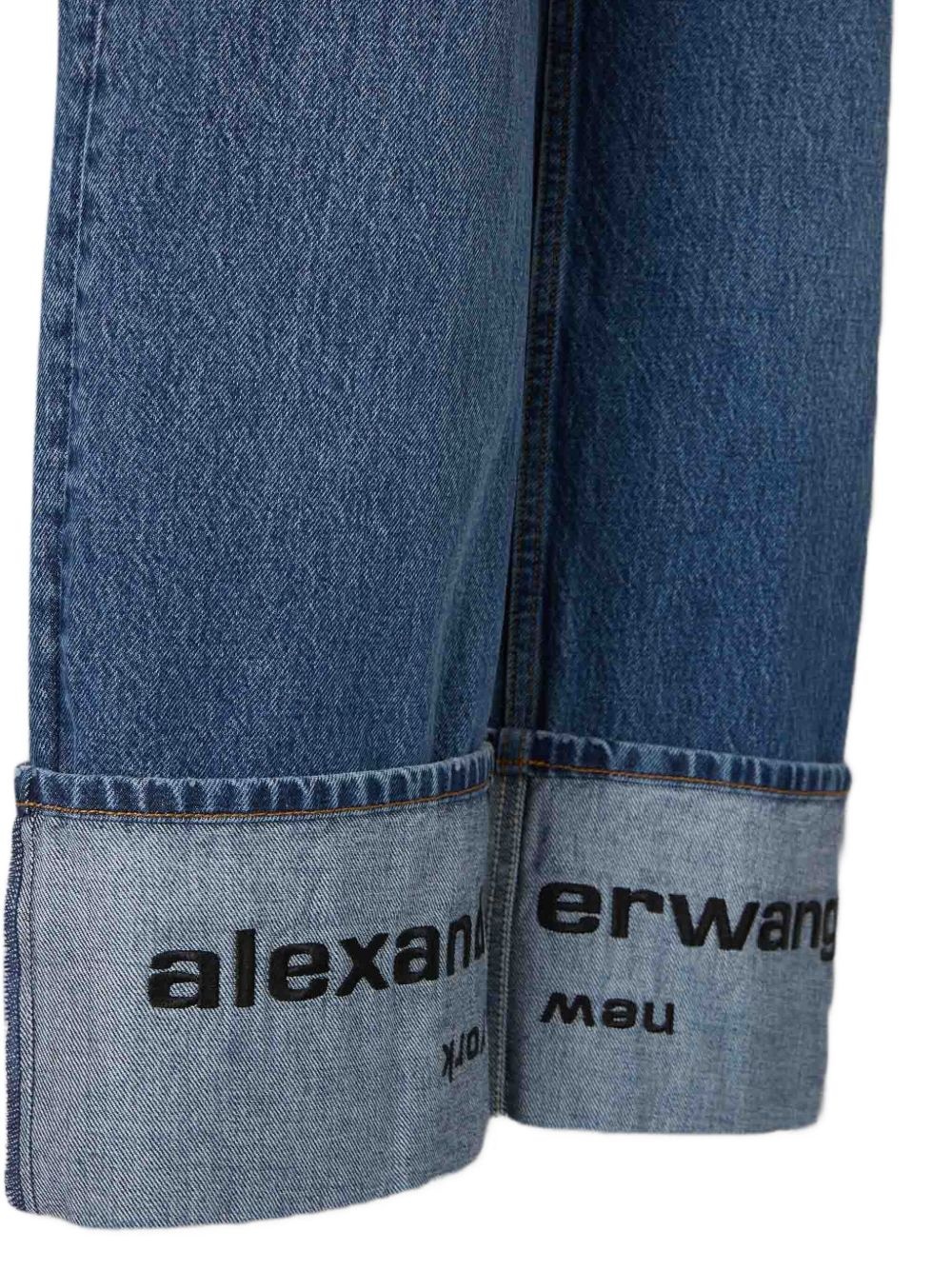 cuffed logo-detail jeans - 3