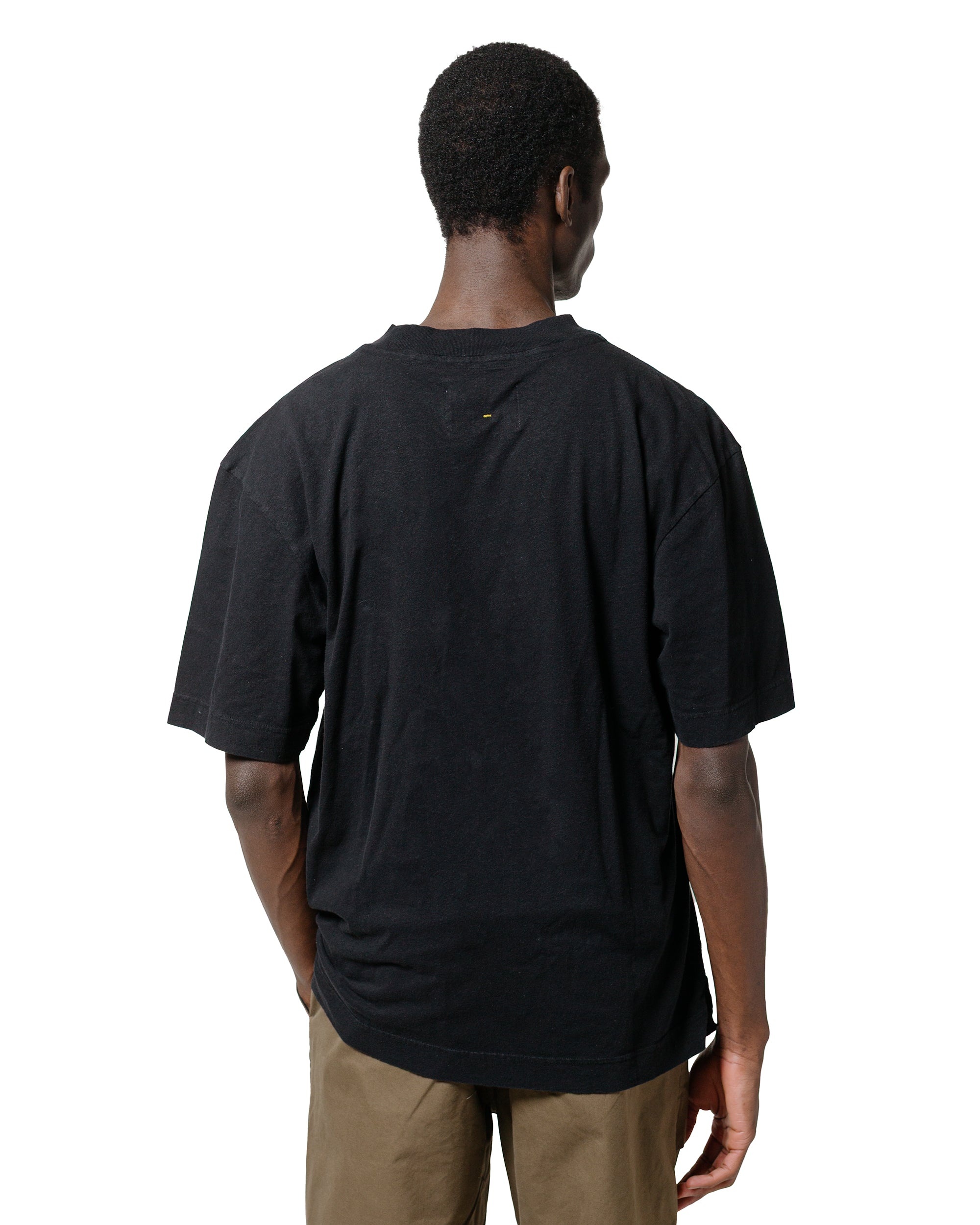 MHL Simple T-Shirt Organic Cotton Linen Jersey Black - 3