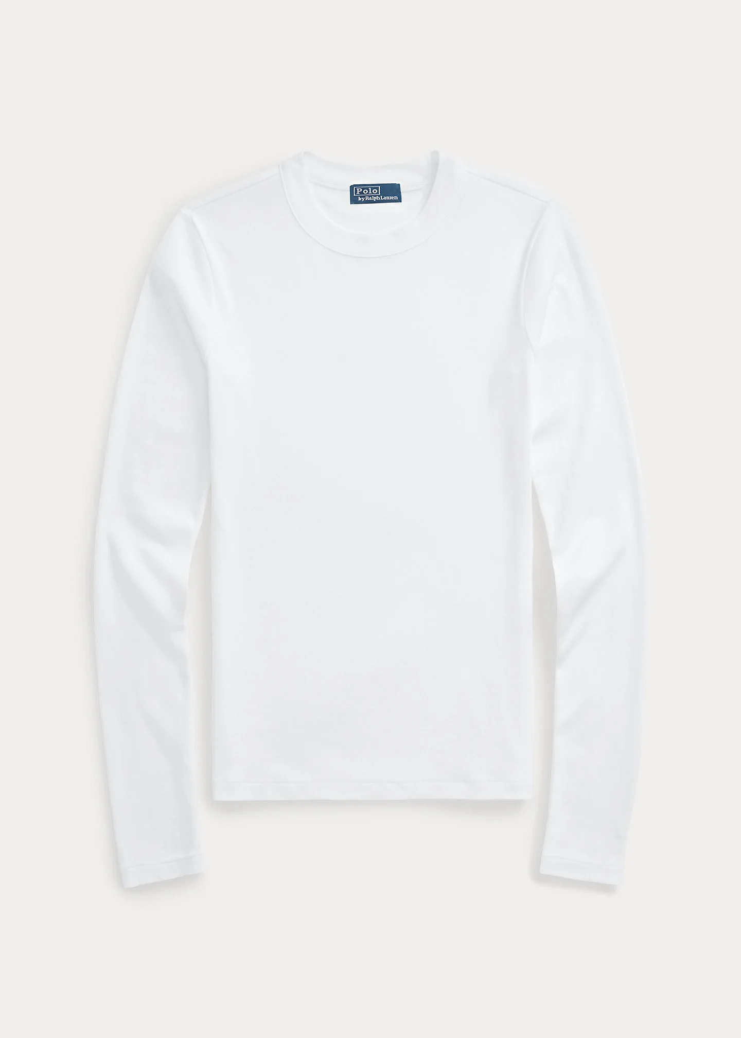 Slim Fit Stretch Cotton Long-Sleeve Tee - 1