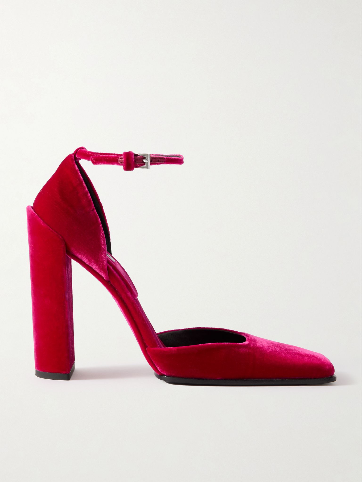 90 velvet pumps Red - 1