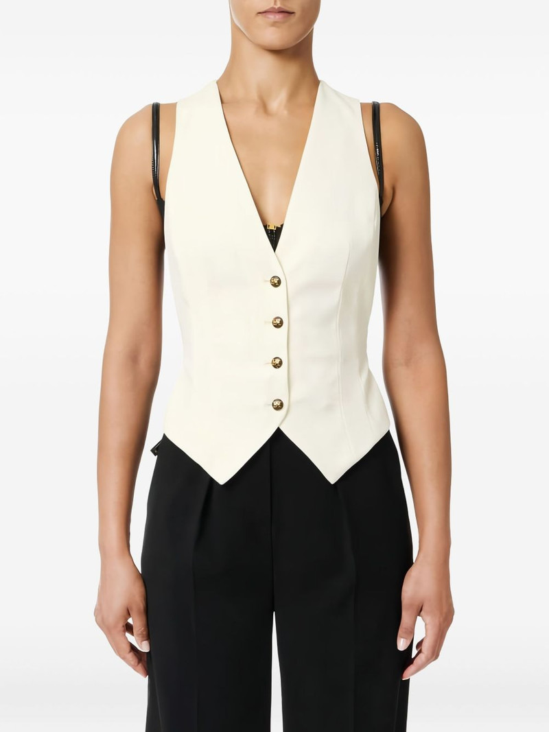 ELISABETTA FRANCHI elasticated waistcoat outlook