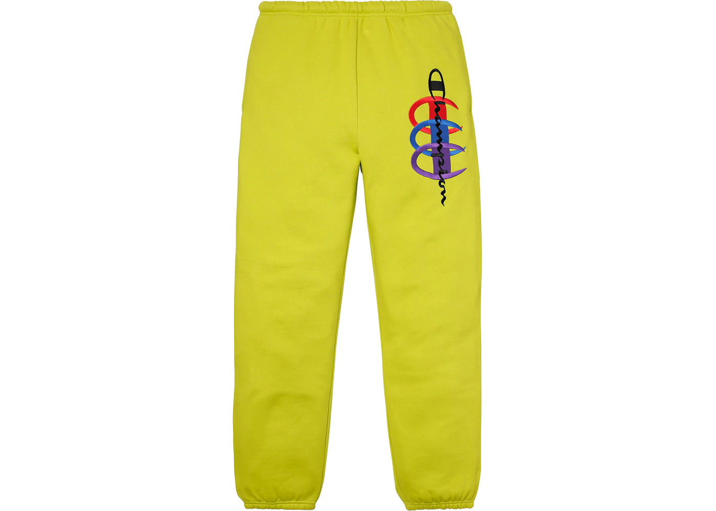 Supreme Champion Stacked C Sweatpant Bright Green - 1
