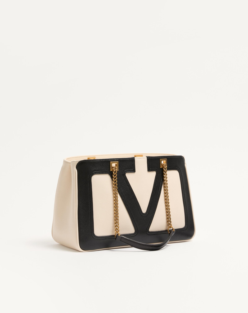 VALENTINO GARAVANI VIVA SUPERSTAR SMALL NAPPA LEATHER SHOPPING BAG 3