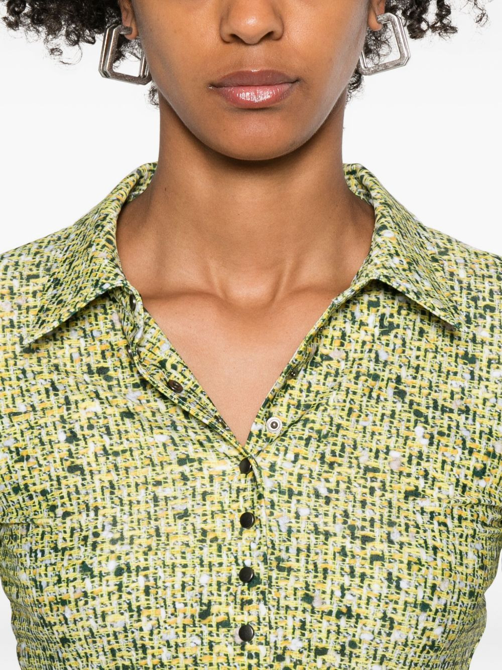 long-sleeve patterned top - 5