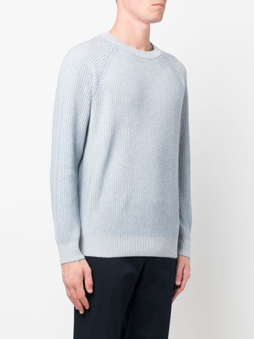 ribbed-knit cashmere jumper - 3