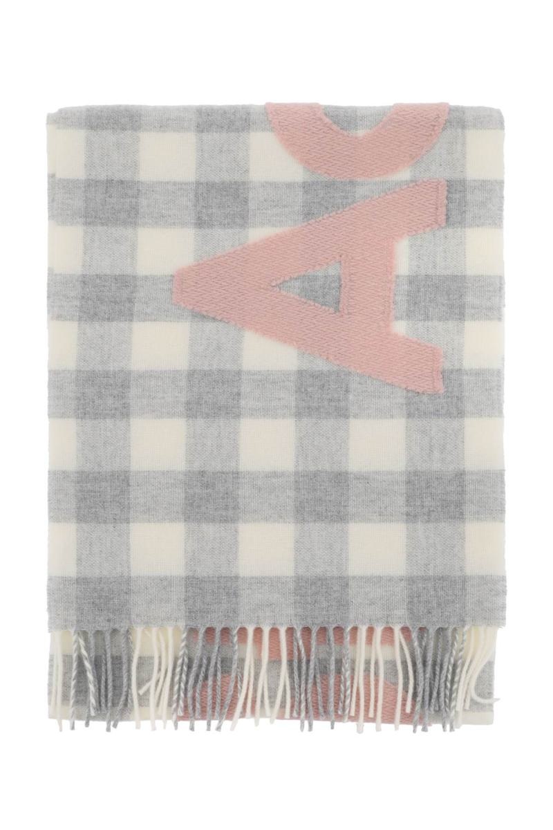 ACNE STUDIOS "CHECKED SCARF WITH LOGO PATTERN" - 1