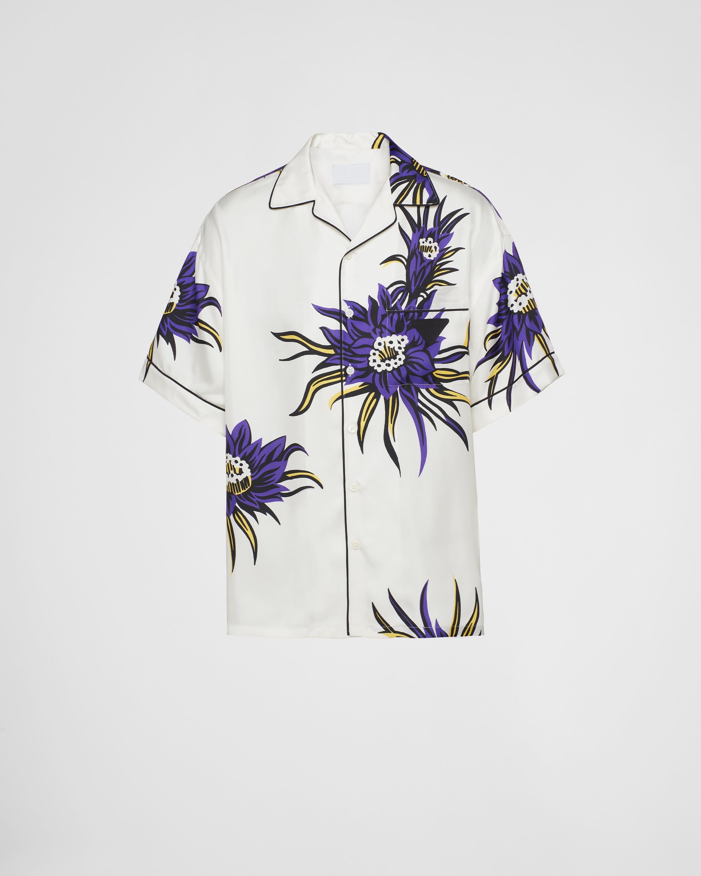 Short sleeve silk shirt - 1