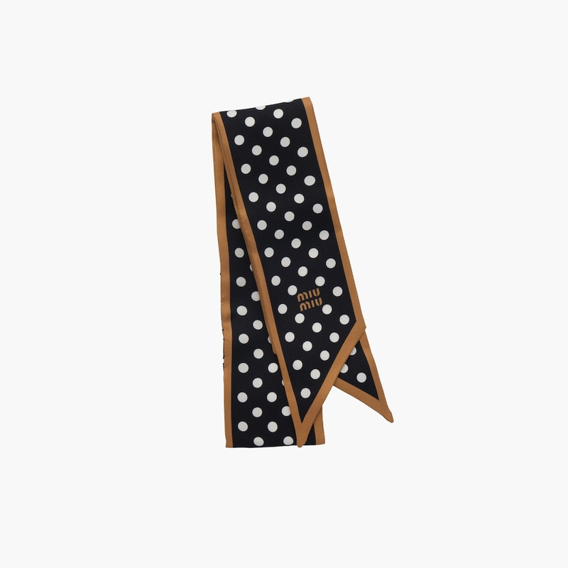 Printed twill scarf 1