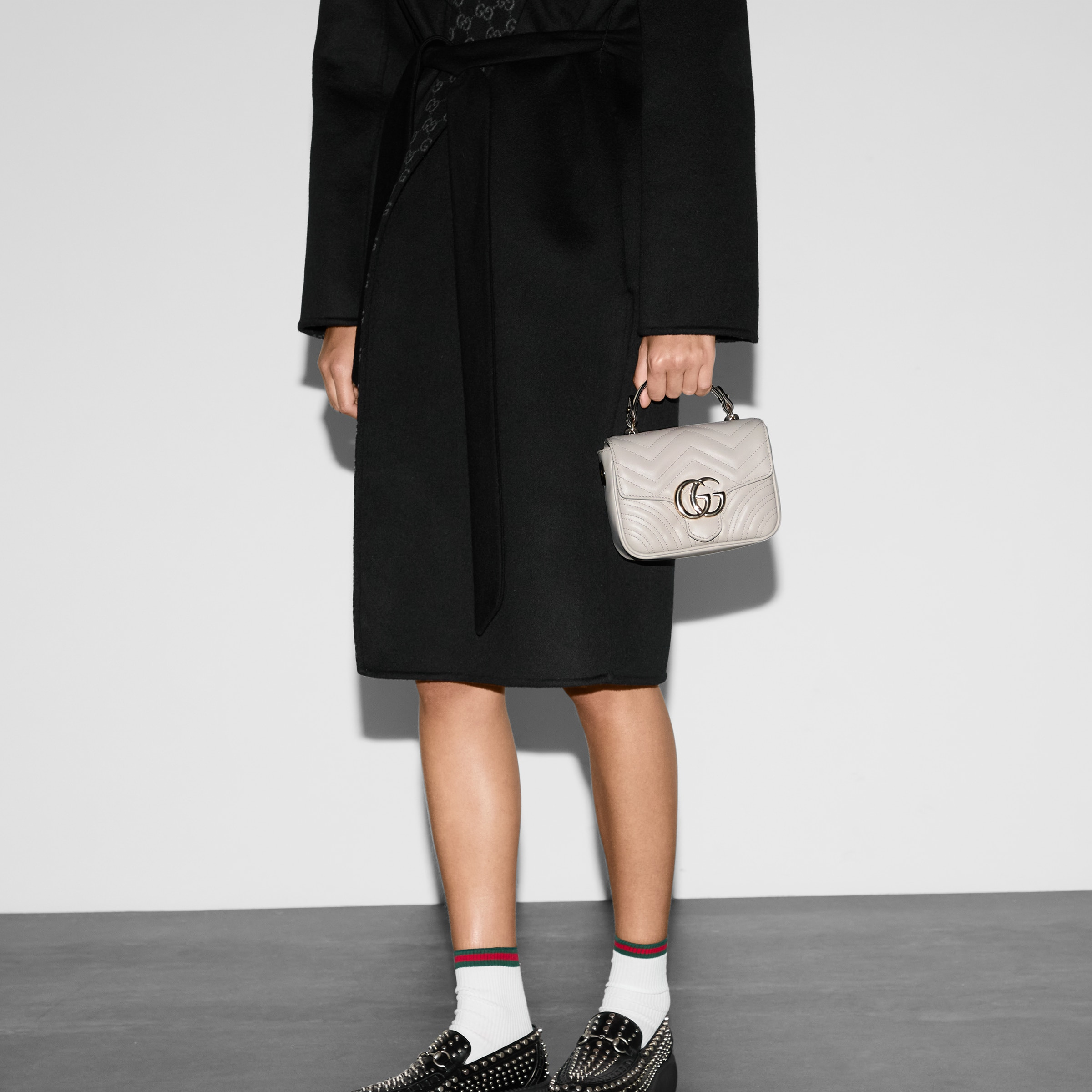 GG Marmont mini top handle bag - 3