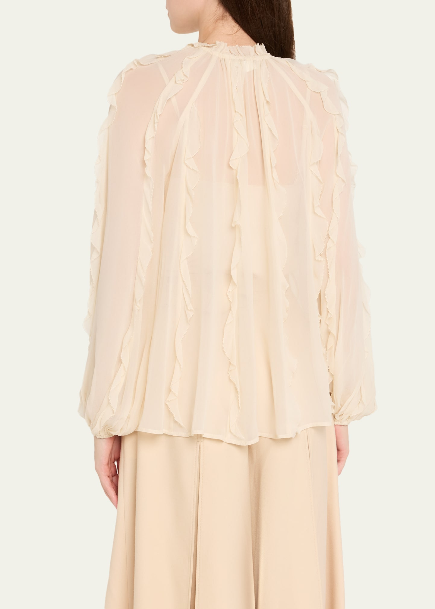 Frill Billow Blouse - 3