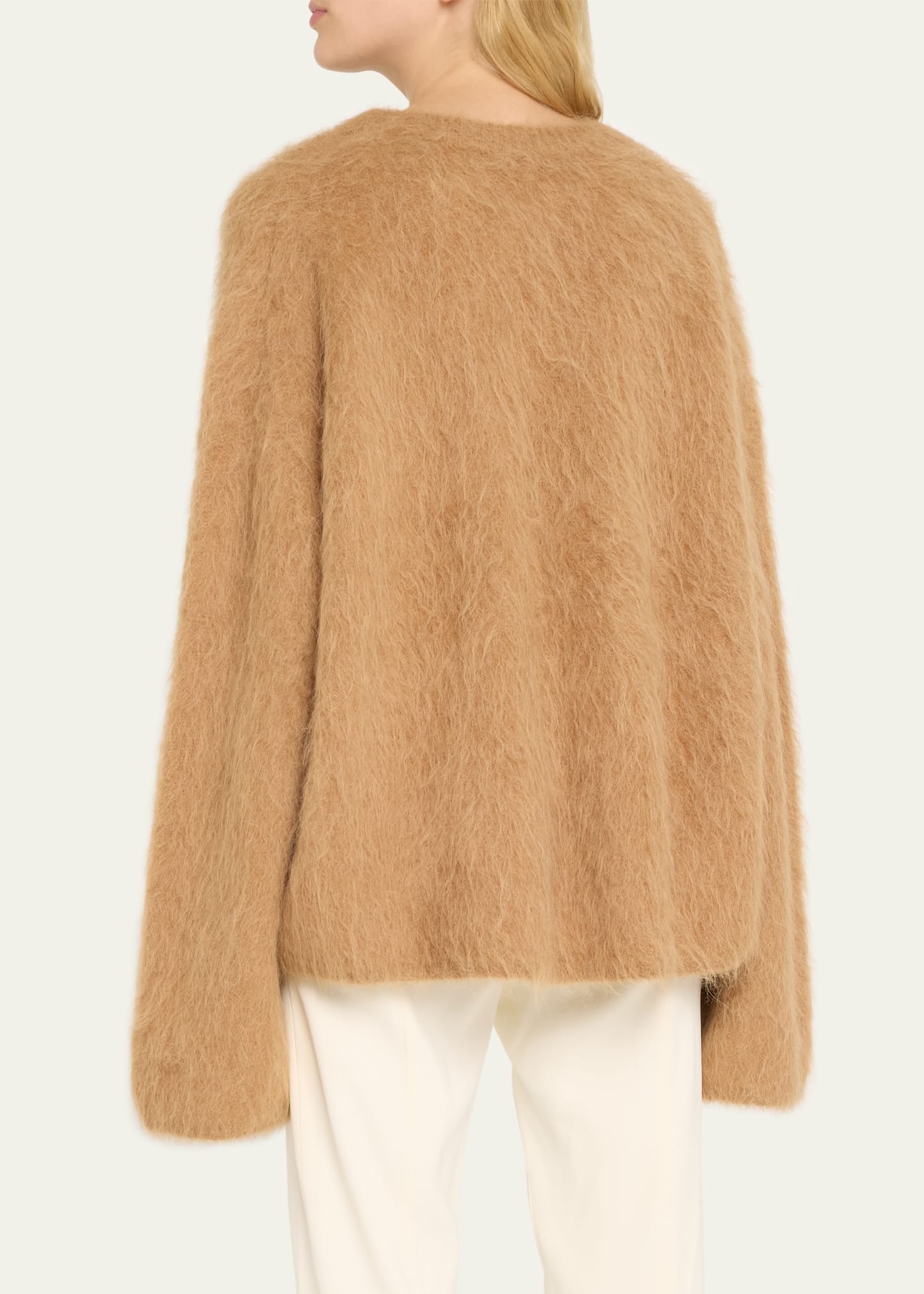Boxy Alpaca Knit Sweater - 3