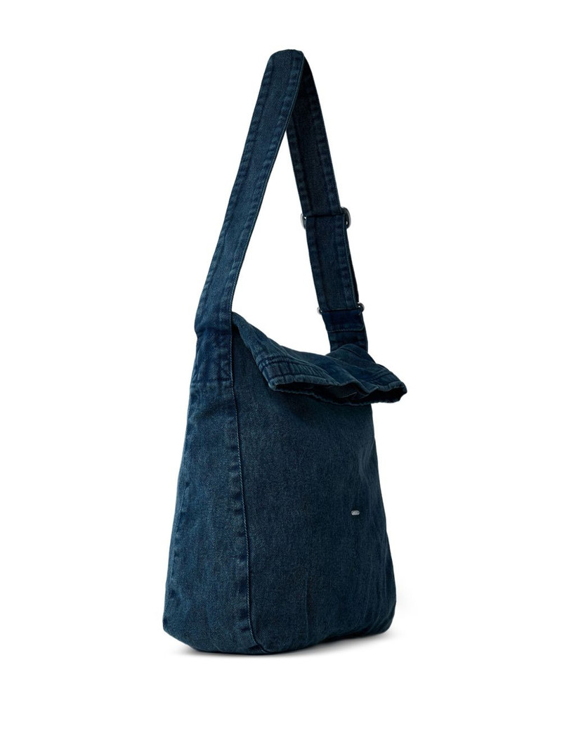 Our Legacy fold-over denim messenger bag outlook
