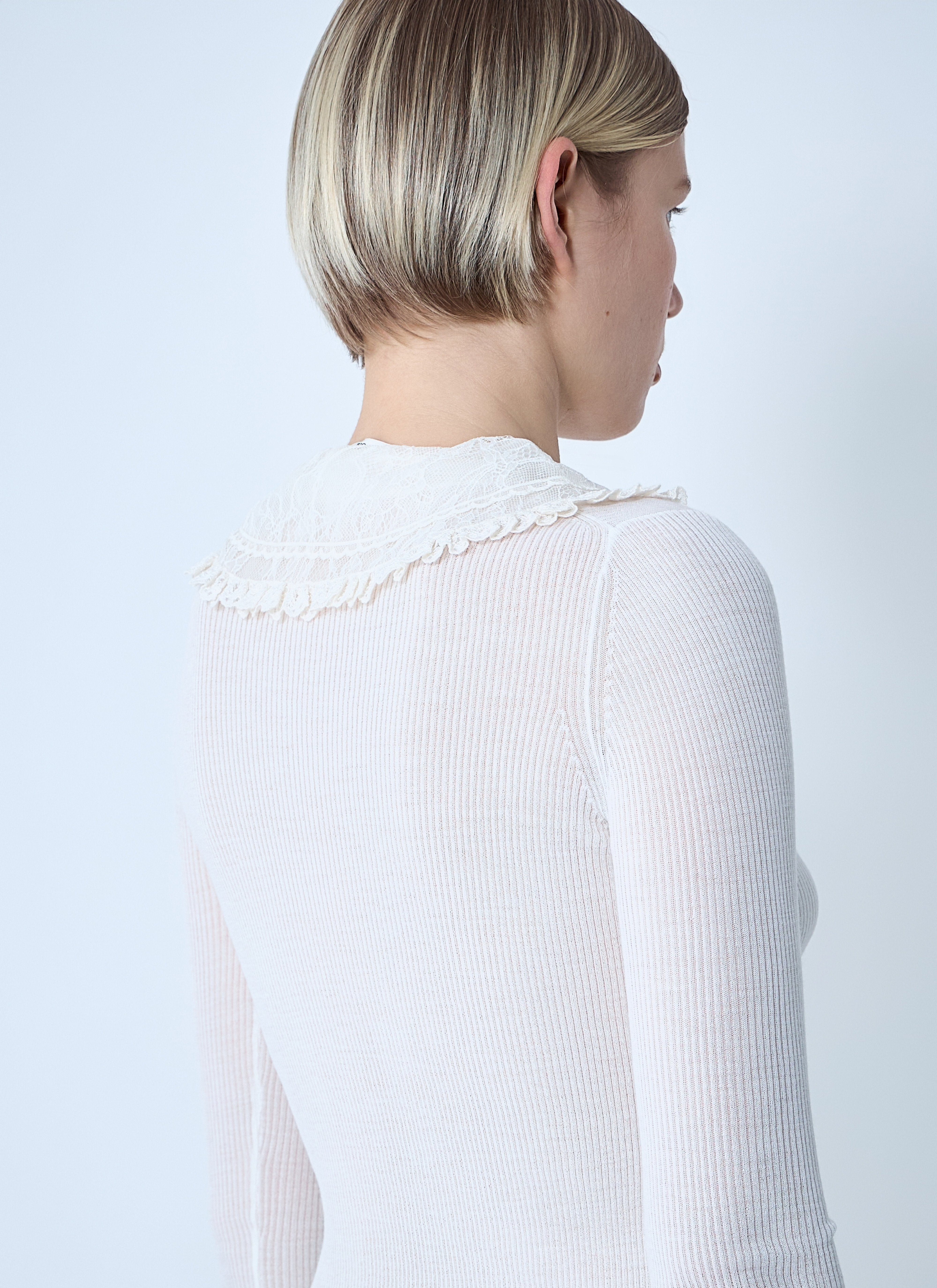 Chloé Women Collared Henley Top - 6