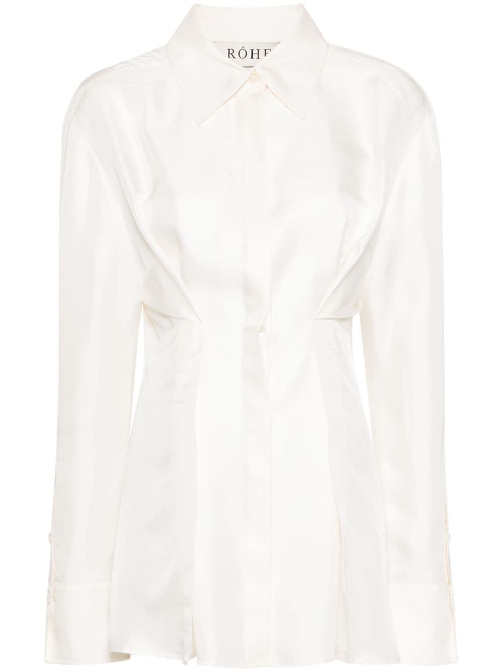 Waisted silk shirt - 1