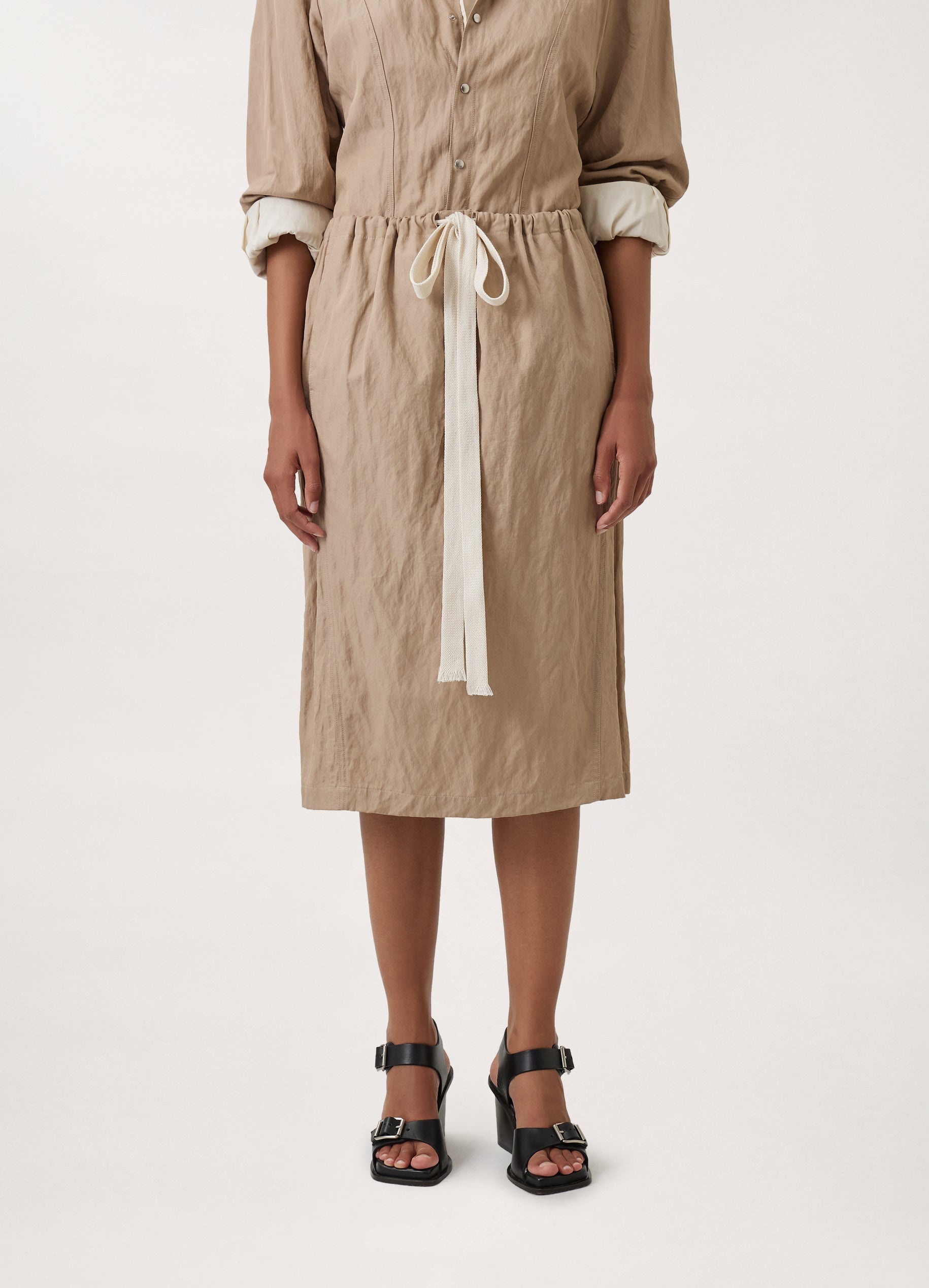 CRINKLED DRAWSTRING SKIRT
VISCOSE COTTON - 3
