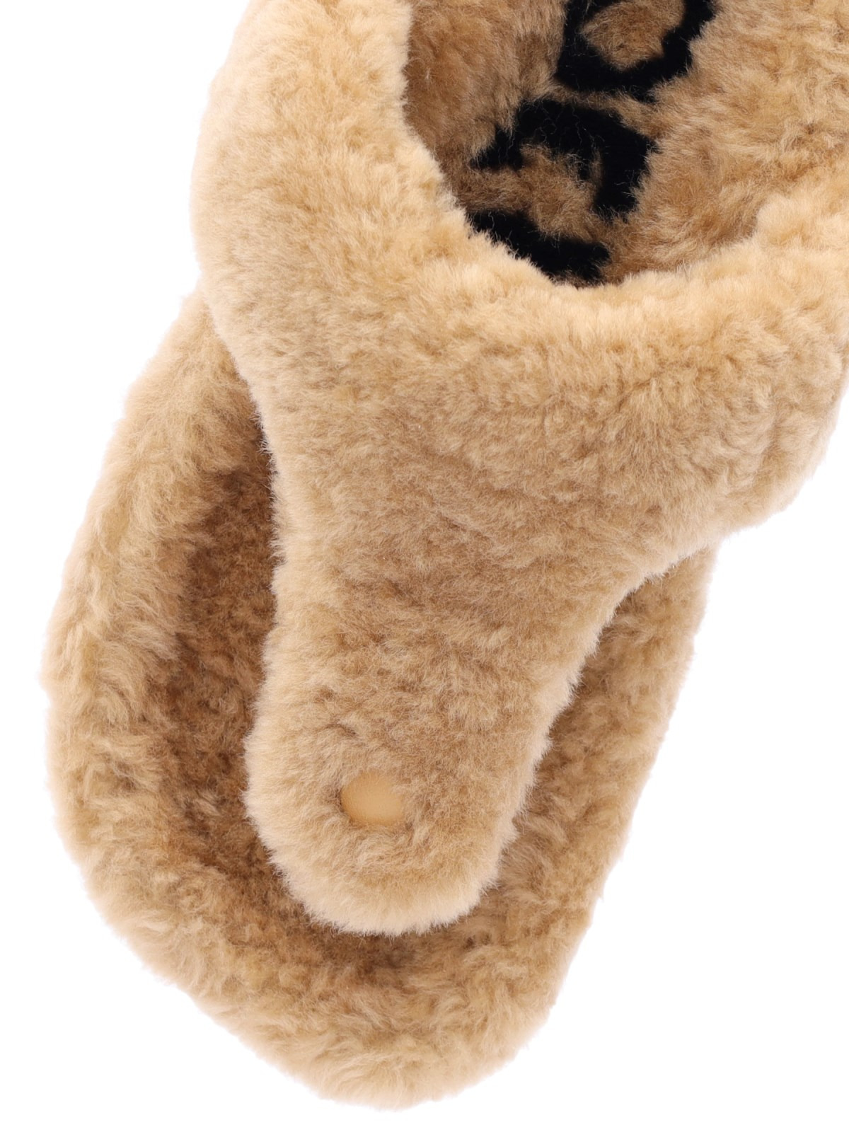 SHEARLING THONG SANDALS - 5