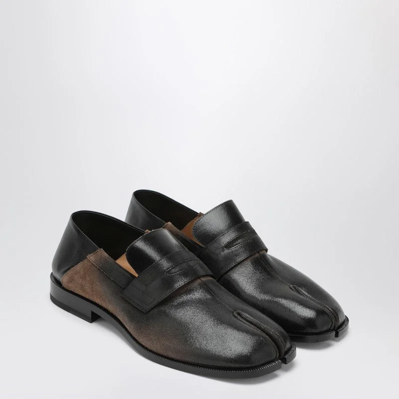 Maison Margiela Tabi City Loafers In Suede With Laminated Treatment Men - 1