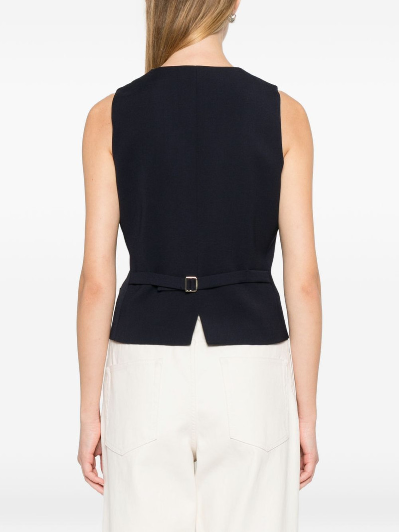 buttoned V-neck gilet 4