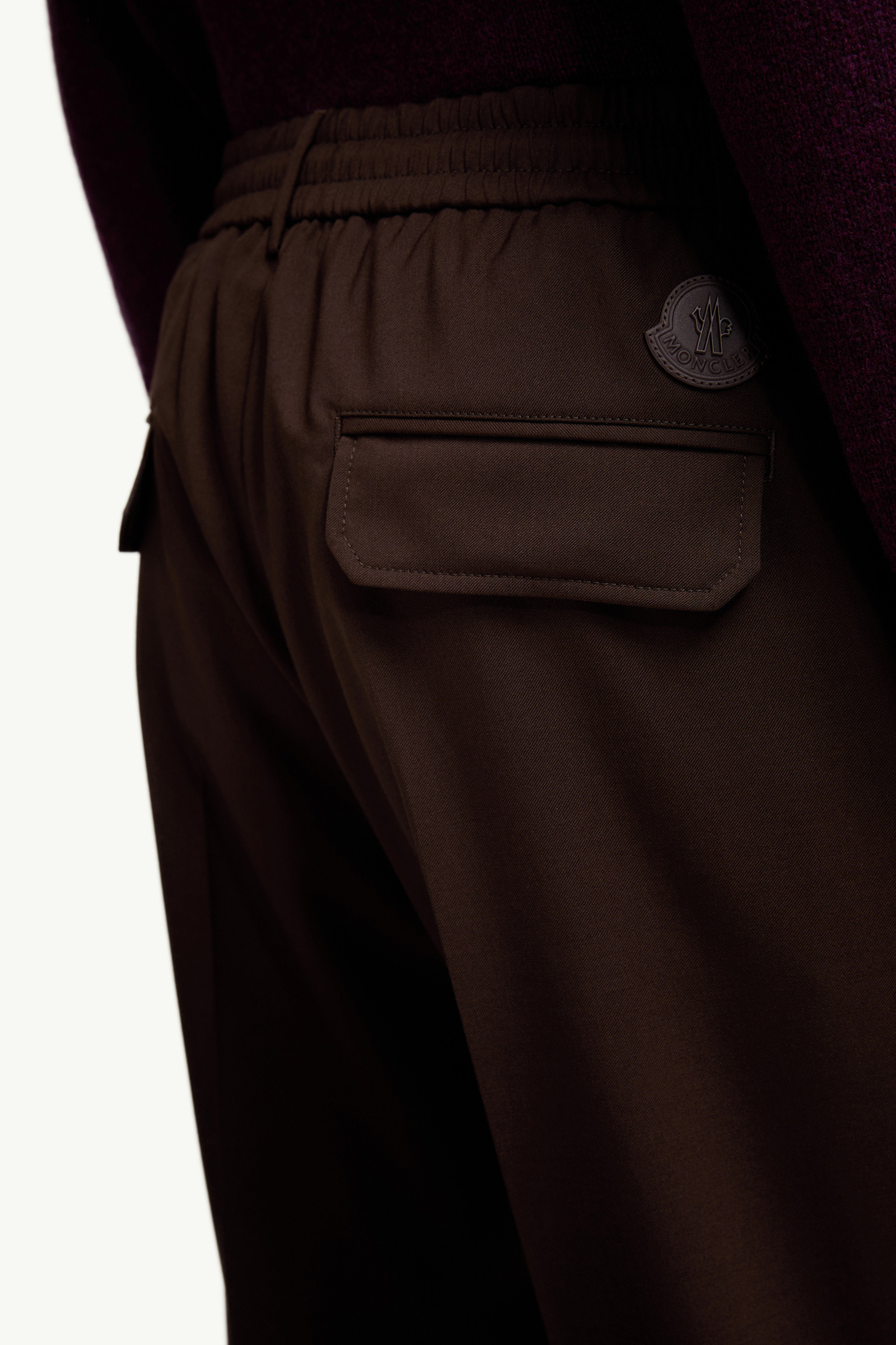 Wool Blend Gabardine Tailored Pants - 6